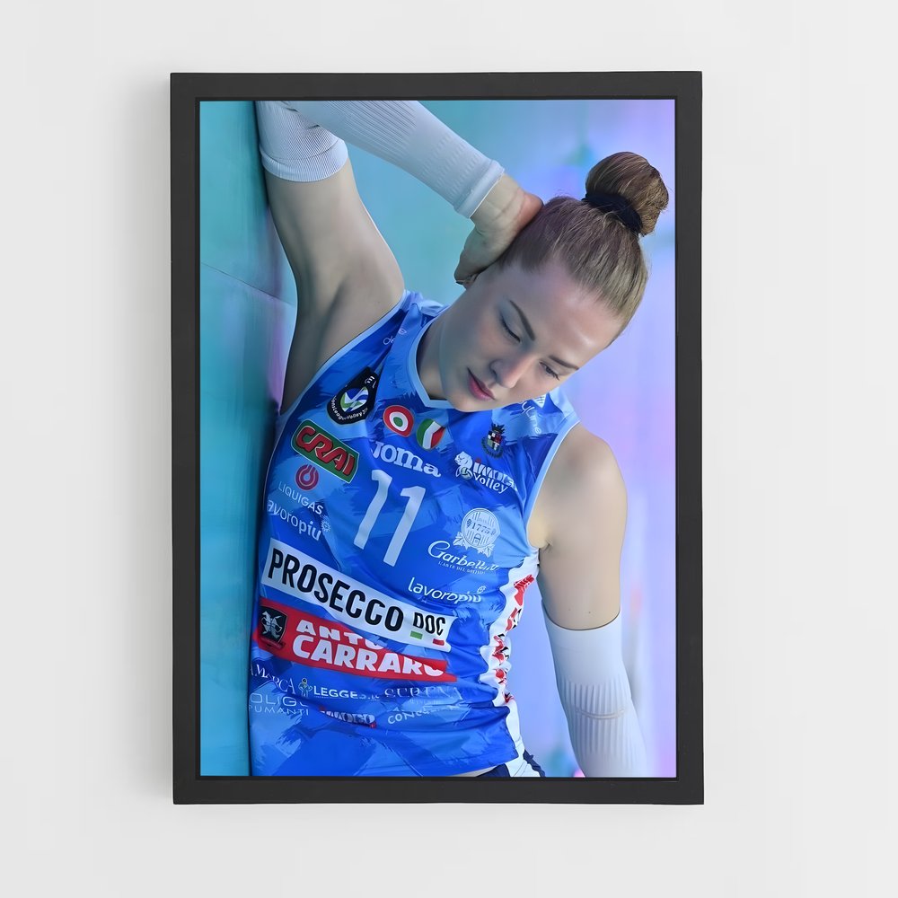 Poster Isabelle haak émotionnel – affiche Volleyball (vue 2)